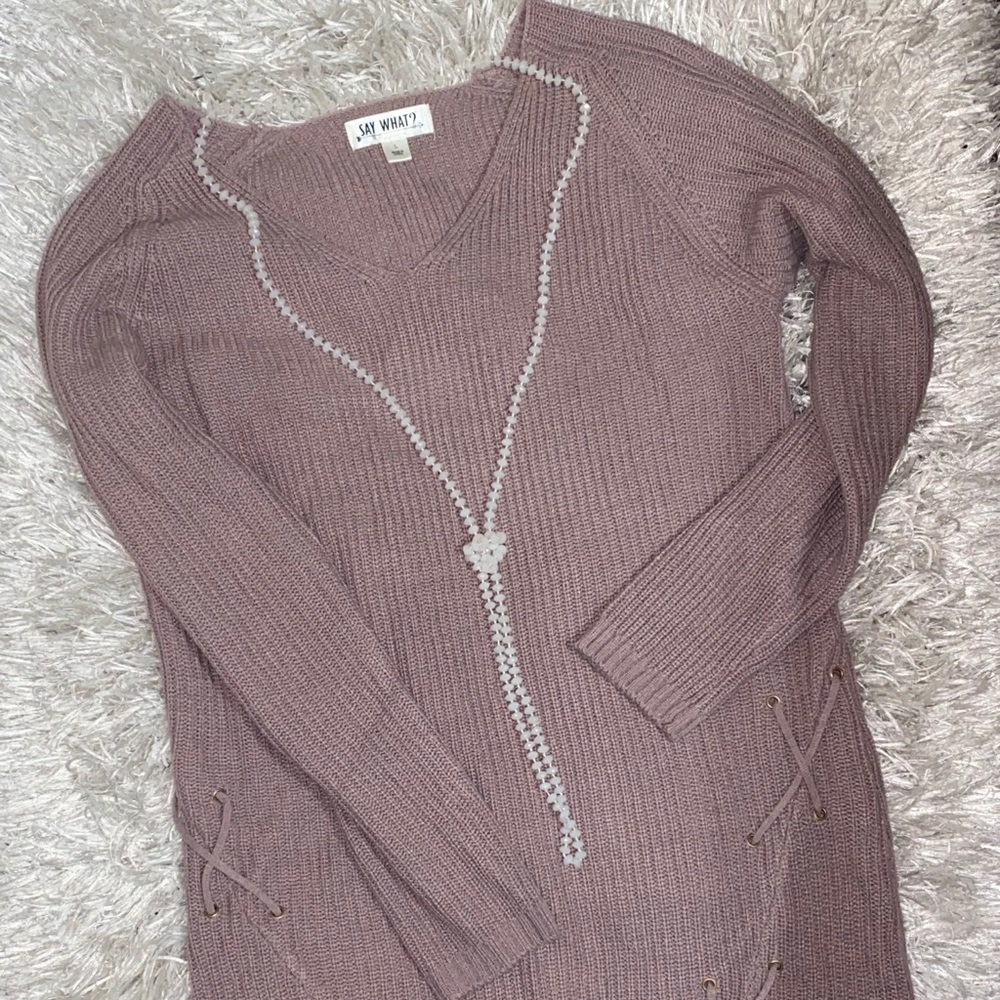 Lavender sweater top! 💜